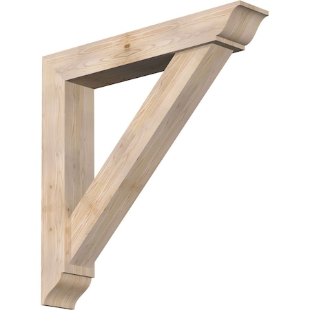 Traditional Traditional Smooth Bracket W/ Offset Brace, Douglas Fir, 7 1/2W X 44D X 44H